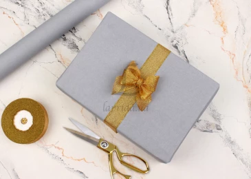 Папір пакувальний "Тон сірий+сірий" в рулоні (0,7м х8м) 70г/м2  255-7274