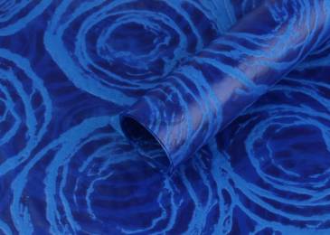 Флизелиновая бумага "Рельефная с узором синий" в листах (0,53 м*0,57 м) 51-27030