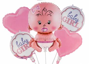 Комплект повітряних куль "Baby Girl" 5-81271