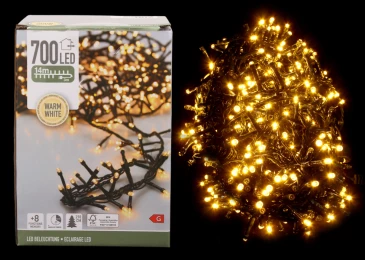 Гірлянда Кластер 700 Led тепле світ 14м АХ8560120/2344*