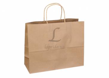 Пакет крафт однотонний горизонтальний (25*32*12см) 120г/м² 1-116434