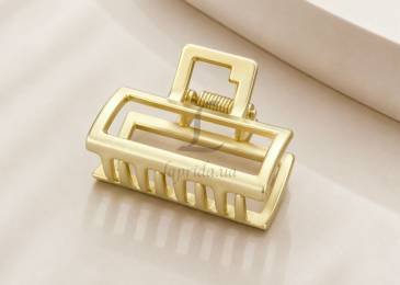 Краб "Fashion 04" металевий золото сталь 4см 1-160475