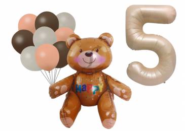 Комплект воздушных шаров "Happy Birthday" "5" 5-81608
