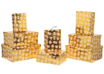 Новогодняя подарочная коробка (комплект 8шт.) 73-998 (2-66927288)