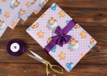 Папір пакувальний в листах 10л "Овечка" (0,7м х1м) 80г/м2 255-6840