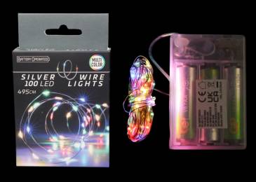 Гірлянда на бат. нитка 100 Led різнокольоровий AX9732040/7715 N*