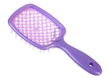 Расческа супербраш (20,5х8,5см) глянцевая сиреневая 1-216554