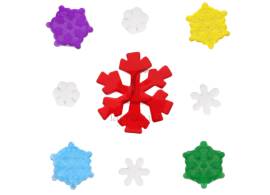 Наклейка на скло Сніжинка  20*20cm WGS-24033/8980(24)*