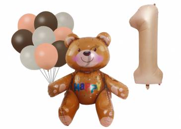 Комплект воздушных шаров "Happy Birthday" "1" 5-81561