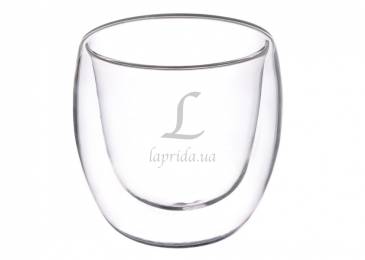 Склянка скляна з подвійним дном 150ml 671-163