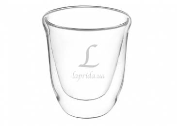 Склянка скляна з подвійним дном 200ml 671-057