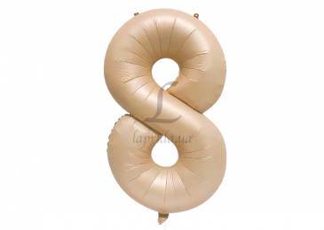 Воздушный шар в форме цифры карамельный "8" 1м 5-81127