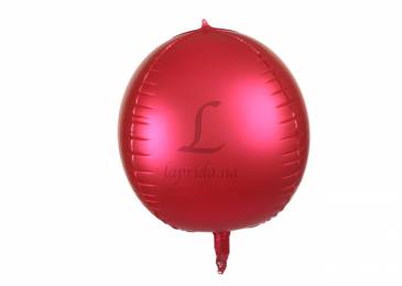 Воздушный шар матовый овальный (красный)