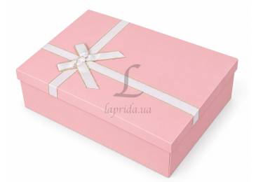 Подарункова коробка рожева (39*28*13,5см) 73-6594