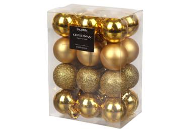 Набір куль 24шт 24x30мм золота прозора AVS100000/5112 N*