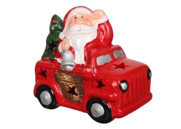 Декор Машинка З Сантою/Сніговиком Led 2 види 10.7*7*9.5см KK24026/6664*