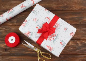Папір пакувальний "Сніговик новорічний" в рулоні (0,7м х8м) 70г/м2 255-5935