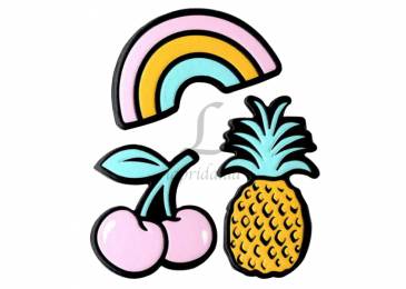 Набір декоративних наклейок Trendy Sticker Rainbow and Fruits