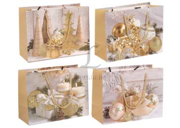 Подарочный пакет новогодний (24*18*10см) 3123-9860