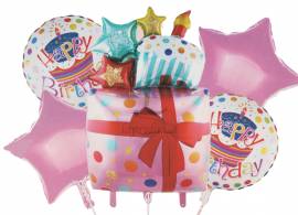 Комплект воздушных шаров "Happy Birthday" 5-81455