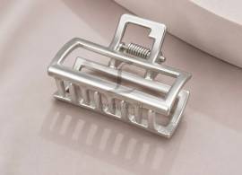 Краб "Fashion 04" металевий срібло матовий 4см 1-160482