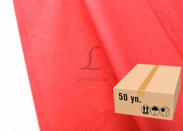 Папір тішью 1301 червоний (75см х 50см) 17г/м² 5000шт.  2-66925369