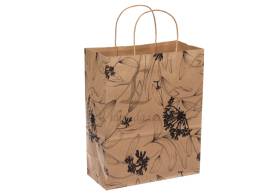 Пакет паперовий крафт "ВЕТКА" (22,5*29*11см) 110гр/мкв 12шт\уп 255-7038