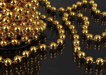 Перли на нитці золото (12мм х 10м) 5-77090