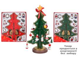 Декор Ялинка об'ємна з персонажами 22,5*7,5см/5827*