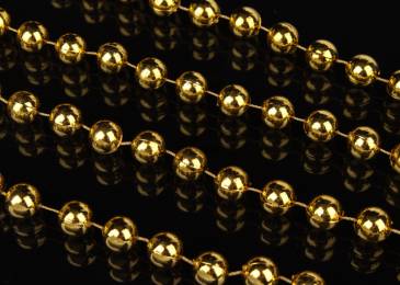 Перли на нитці золото (10мм х 10м) 5-76871