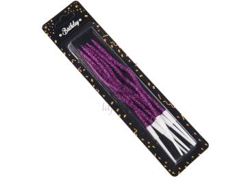 Набір свічок 6шт. 15см (фіолетовий) 5-91171