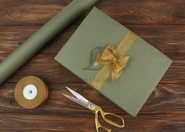 Папір пакувальний  "Тонування хаки+тонування хаки"Рп5757 в рулоні (0,7м х8м) 70г/квм 255-4358