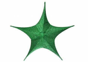 Звезда декоративная темно-зеленая (65 см) 5-64779
