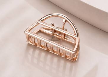Краб "Fashion 11" металевий рожевий 4,5см 1-168495
