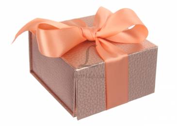 Итальянская подарочная коробка розовое золото (9*9 см)
