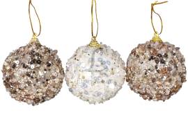 Куля різдвяна 80мм прозора САА821330/3005*