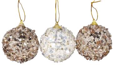 Куля різдвяна 80мм прозора САА821330/3005*