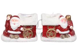 Декор Свічка новорічна Будиночок санти 2 види 9.4*6см DM1805/6381[4]*