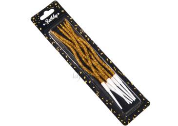 Набор свечей 6шт. 15см (золото) 5-91133