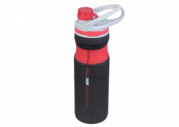 Пляшка спортивна пластикова чорно-червона 700ml 67-2915