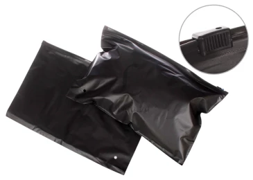 Пакет слайдер із чорним замком 250х150 мм 75 мкм чорний матовий 31-066