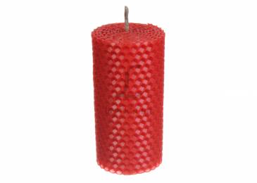Свічка декоративна (D-5, H-10) #3 червона 251-8626