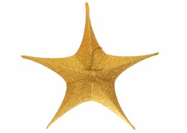 Звезда декоративная золотая 1 (65 см) 5-64724