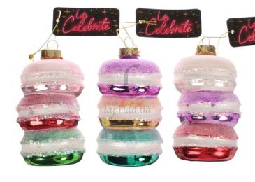 Підвіска макарон скло 10см ABR221710/8247 N [12]*