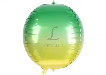Повітряна кулька обмре овальна (жовто-зелена)