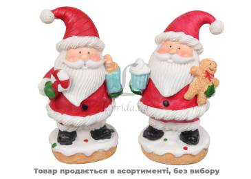 Декоративн фігурка Санта 14см  міх дизайн 2951N(12)*