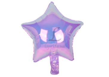 Воздушный шар звезда фиолетовый (25см) 5-89536