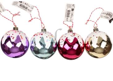 Куля різдвяна 80мм матова ABJ450520/3002 N [12]*