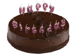 Набір свічок "Happy Birthday" (рожевий) 5-84593