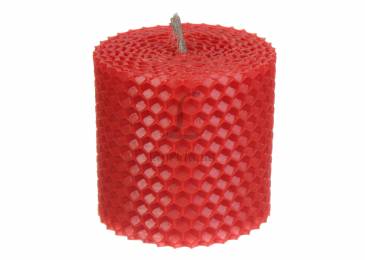 Свічка декоративна (D-6, H-6) #3 червона 251-8701